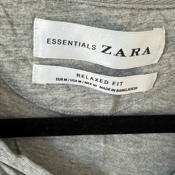 Men's Zara Grey T-shirt - Picture 3 of 3